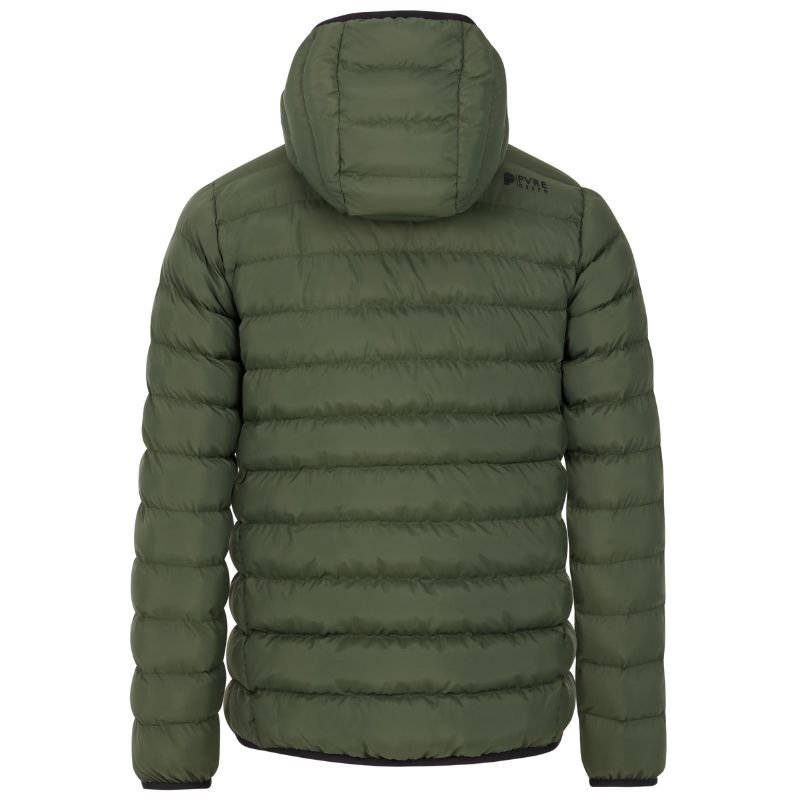 Groene outdoor pufferjacket Basso - Capuchon Fashion