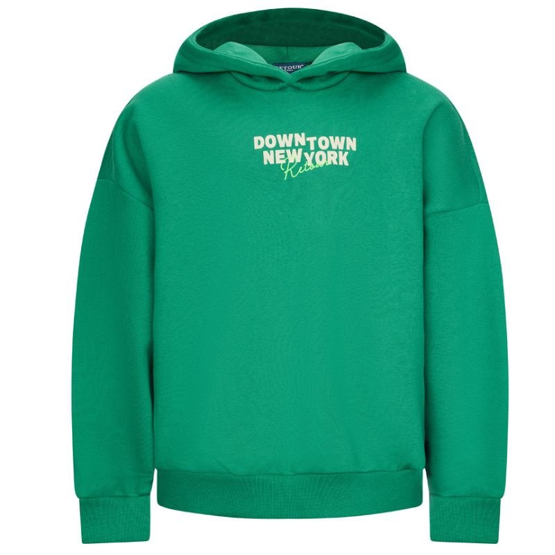 Groene oversized backprint hoodie Romy - Capuchon Fashion