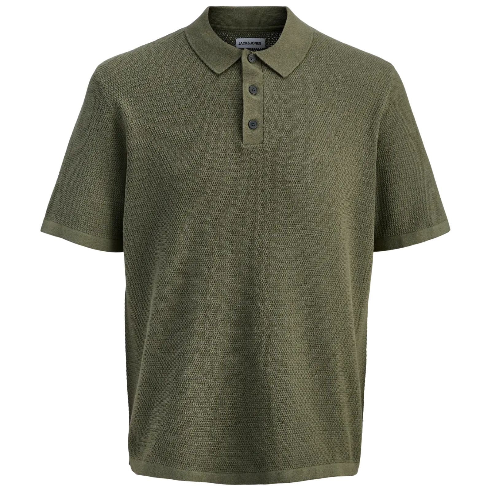 Groene regular fit knit polo George - Capuchon Fashion