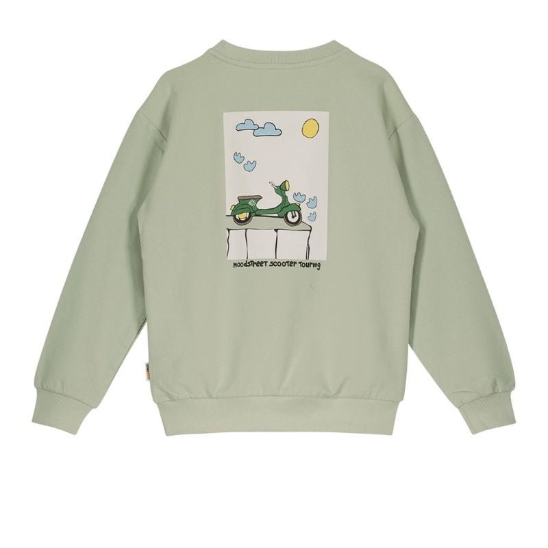 Groene sweater 6330 - Capuchon Fashion