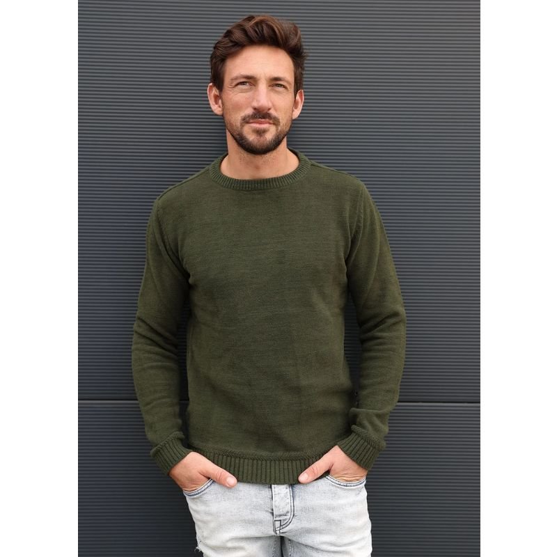 Groene sweater Soft Crew - Capuchon Fashion