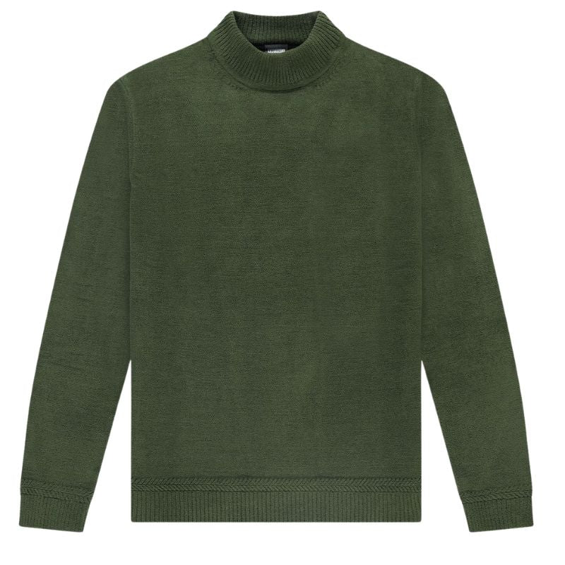 Groene sweater Soft Mock - Capuchon Fashion