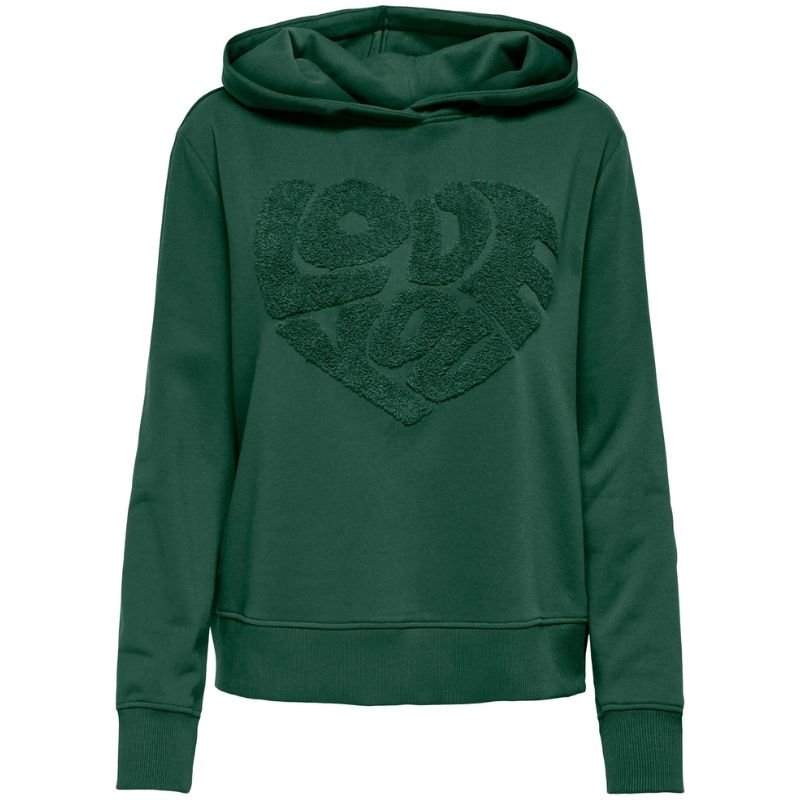Groene teddy cropped hoodie Lyna - Capuchon Fashion