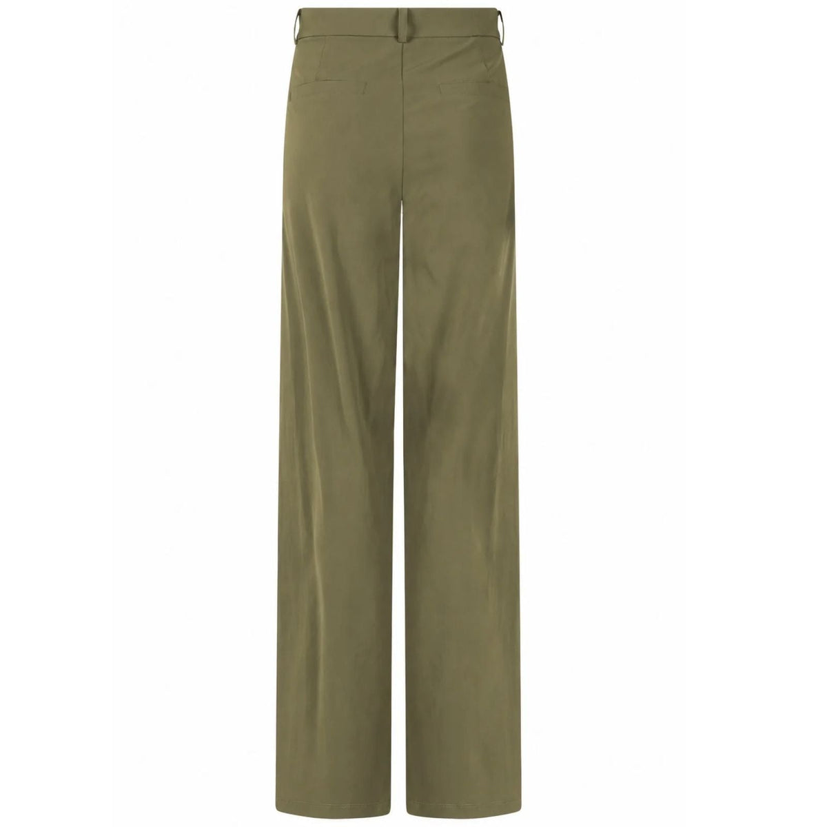 Groene travel wide fit broek Miriam - Capuchon Fashion