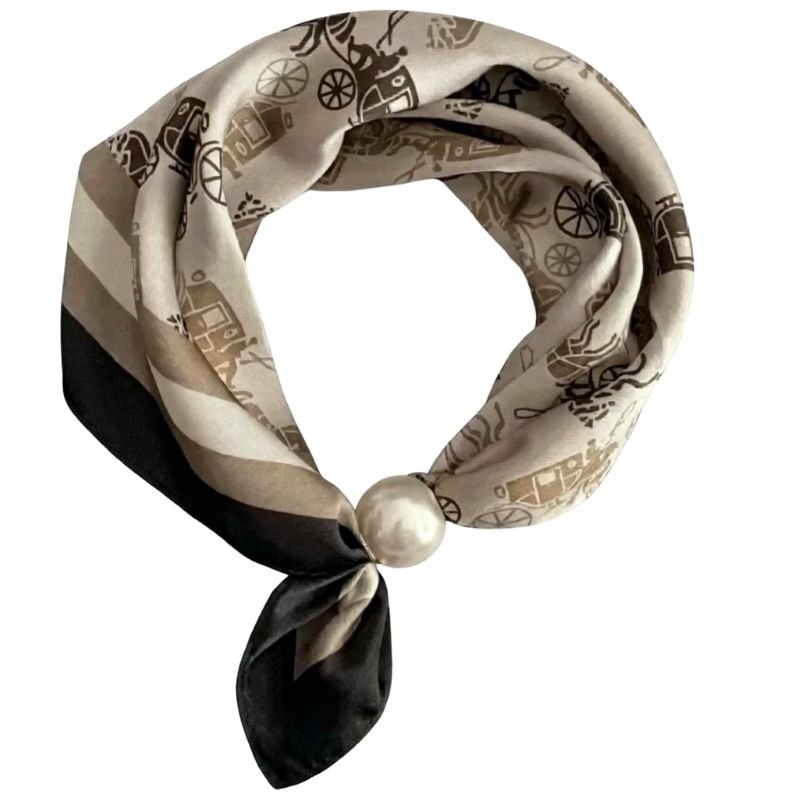 Horse brown parel sjaaltje Chloe - Capuchon Fashion