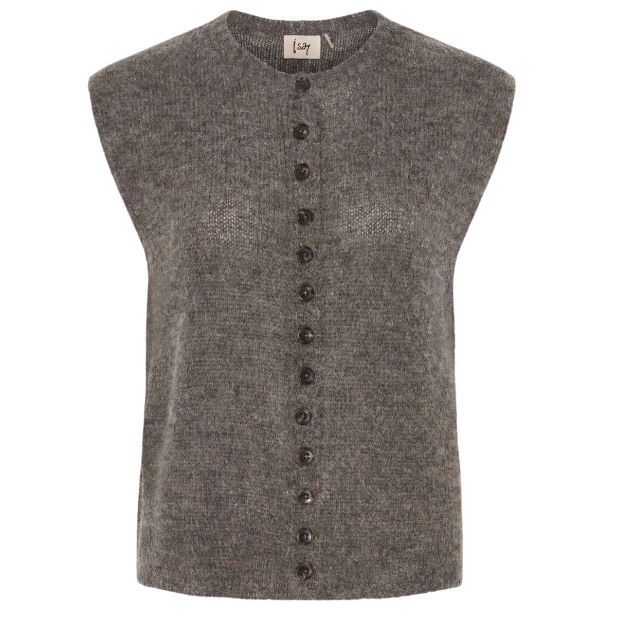 Donkerbruin gemeleerde waistcoat Cosima