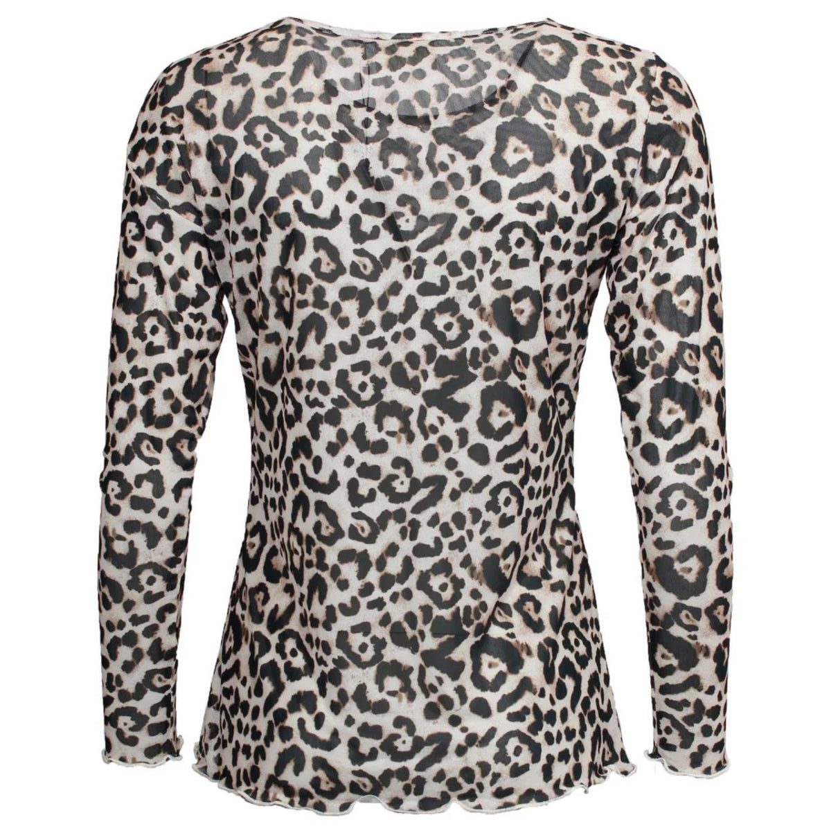 Leopard longleeve mesh top Fifi