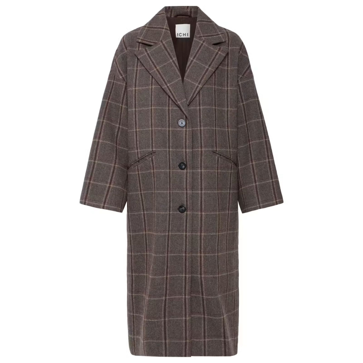 Bruine checkprint jacket Emmalu