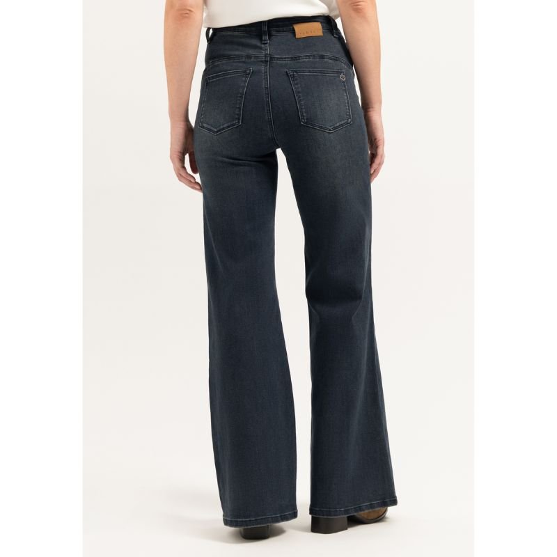 Indigo Blue high waist flared jeans Ana - Capuchon Fashion