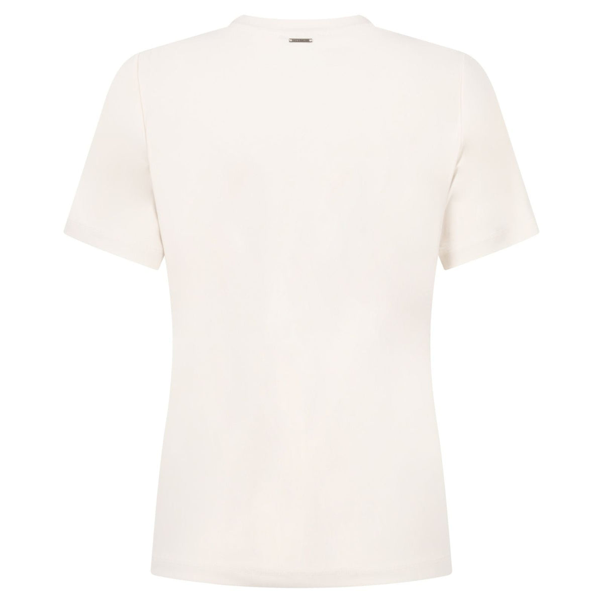 Ivoorwit met bordeaux travel t-shirt Micky - Capuchon Fashion