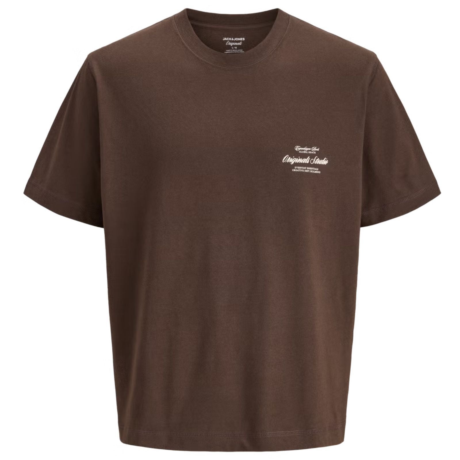 Bruin crew neck t-shirt Norrebro Typo