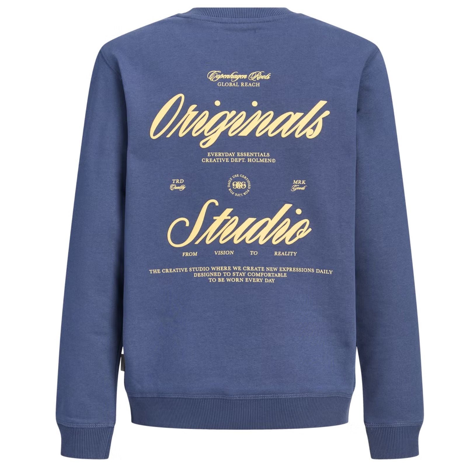 Crown Blue sweater Norrebro Typo Back