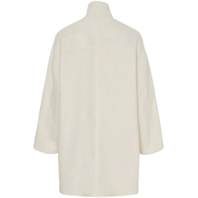 Witte classic coat Anke