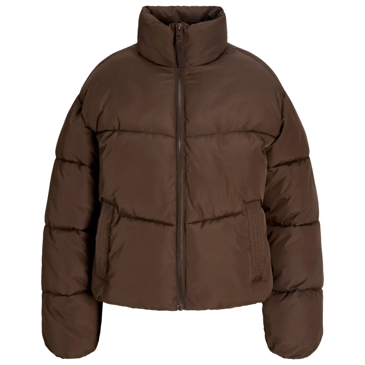 Donkerbruine puffer jacket Maeve