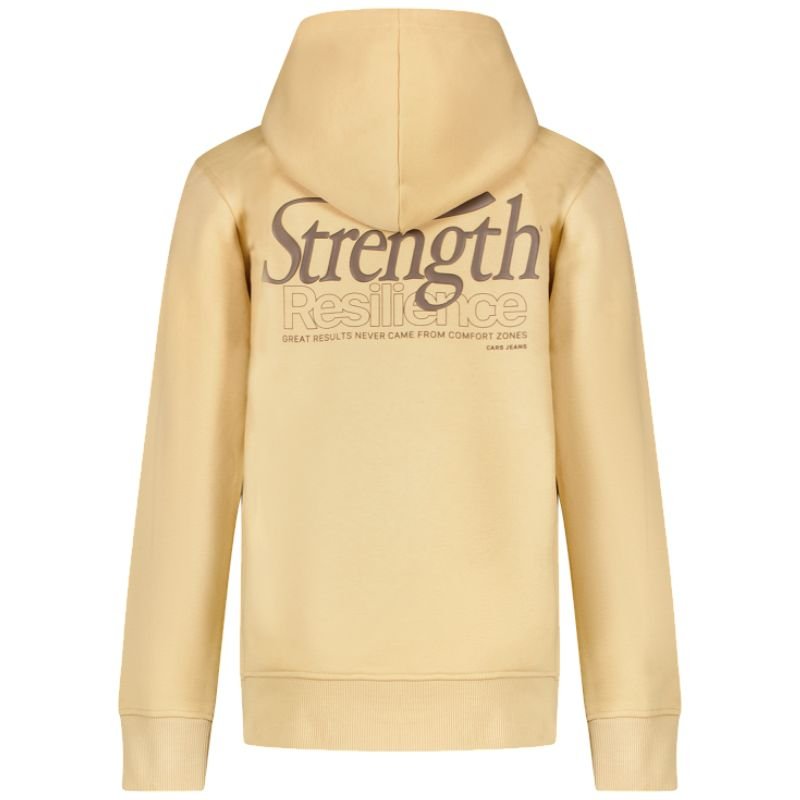 Khaki geprinte backprint hoodie Lence - Capuchon Fashion