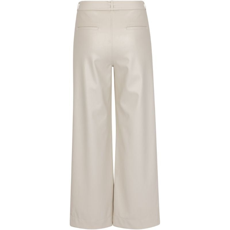 Kit beige faux leather trousers Lexie - Capuchon Fashion