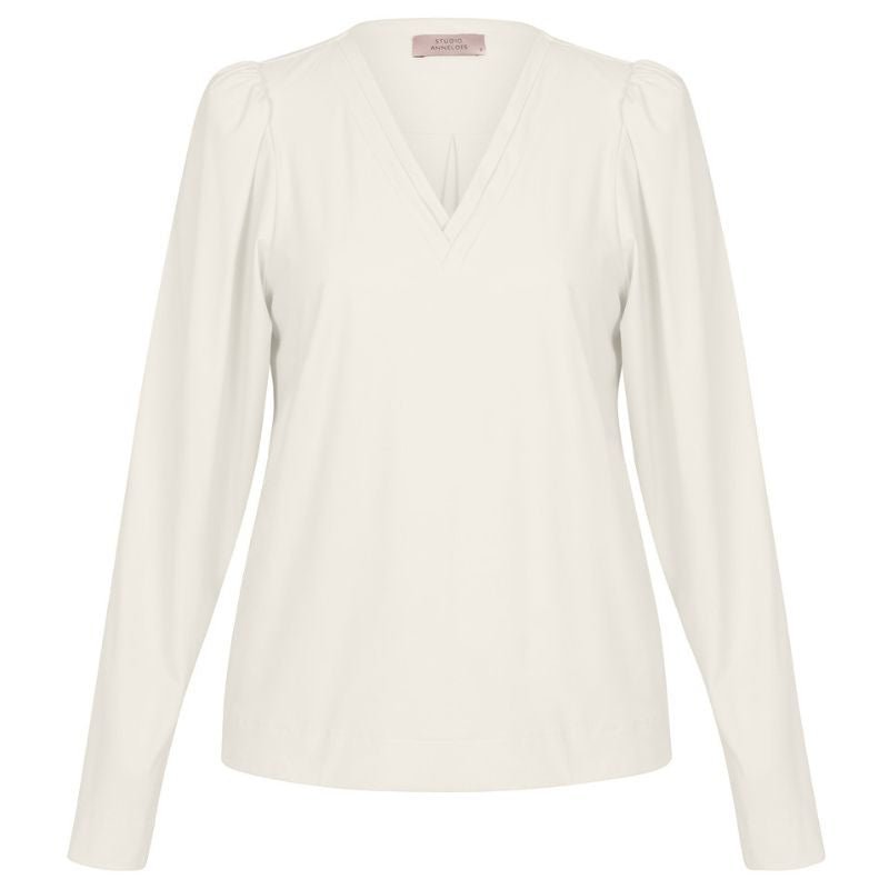 Kit beige travel v-hals top Lola - Capuchon Fashion