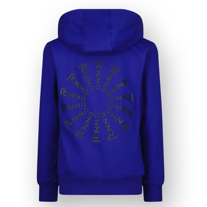 Kobaltblauwe backprint hoodie Neath - Capuchon Fashion