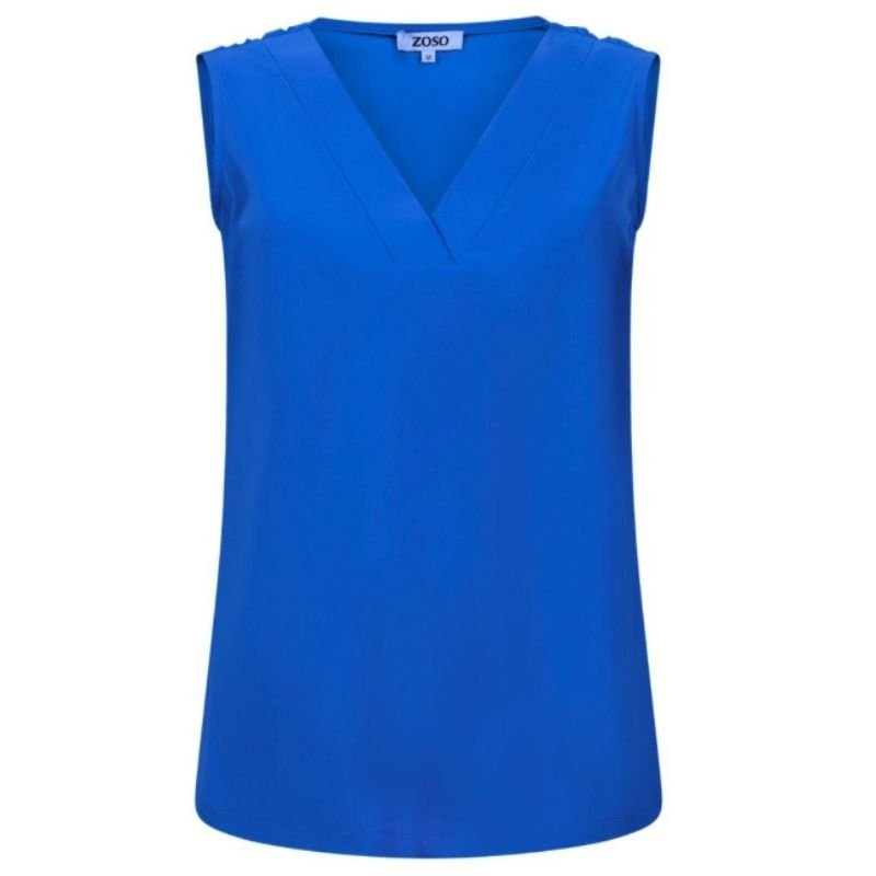 Kobaltblauwe top Suzette - Capuchon Fashion
