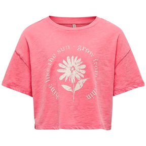 Koraal t - shirt Nora Flowers - Capuchon Fashion