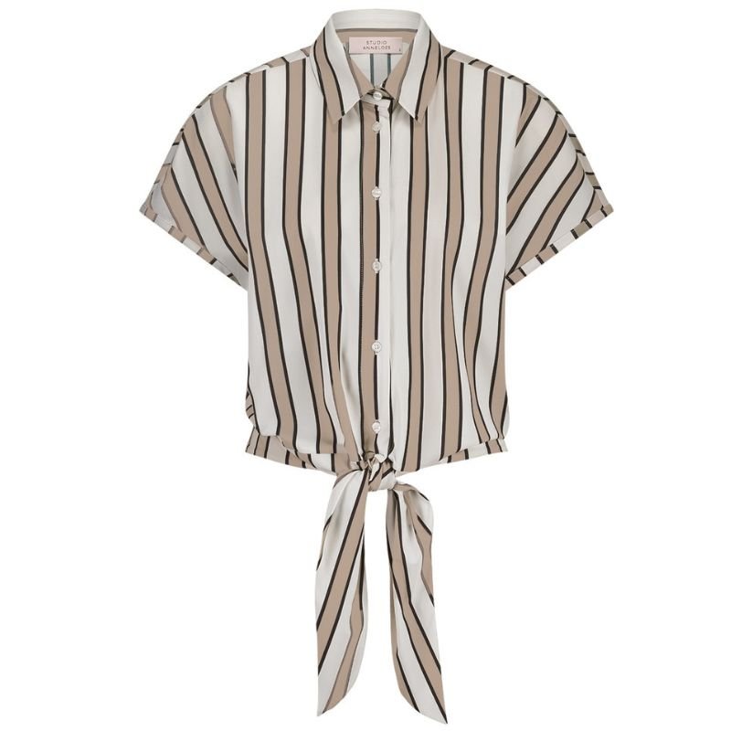 Latte blouse Lena stripe - Capuchon Fashion