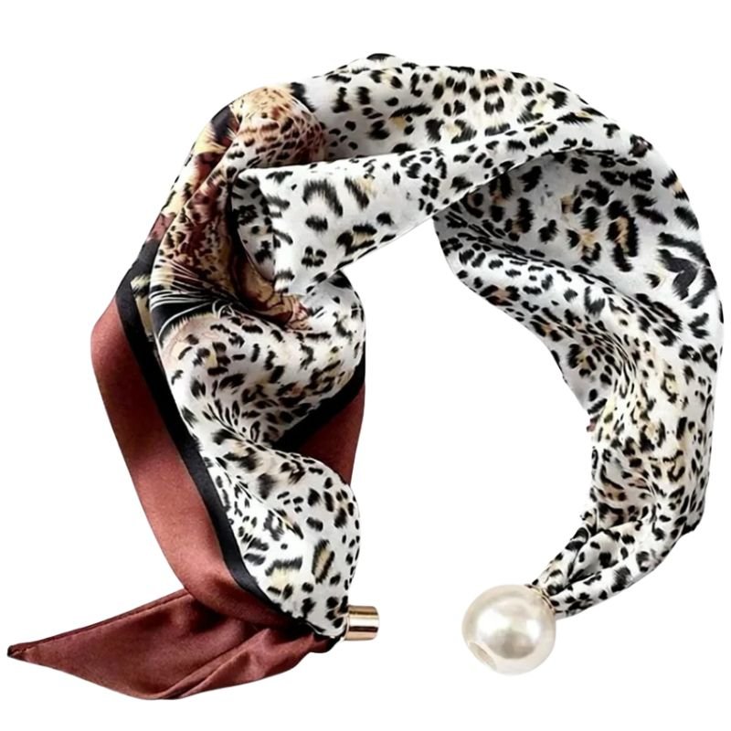 Leopard cayenne parel sjaaltje Chloe - Capuchon Fashion