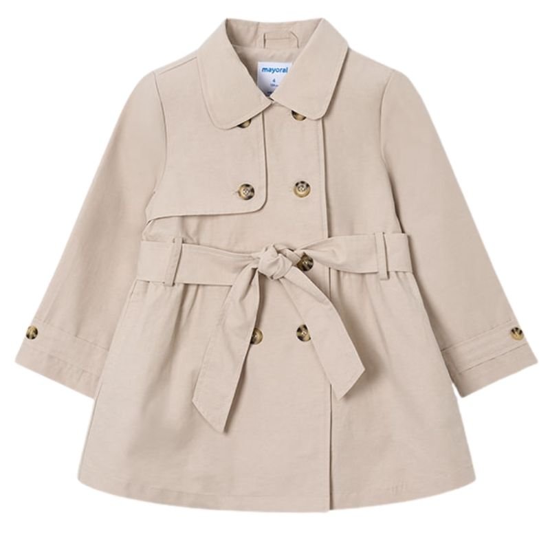 Lichtbeige raincoat trenchcoat 3459 - Capuchon Fashion