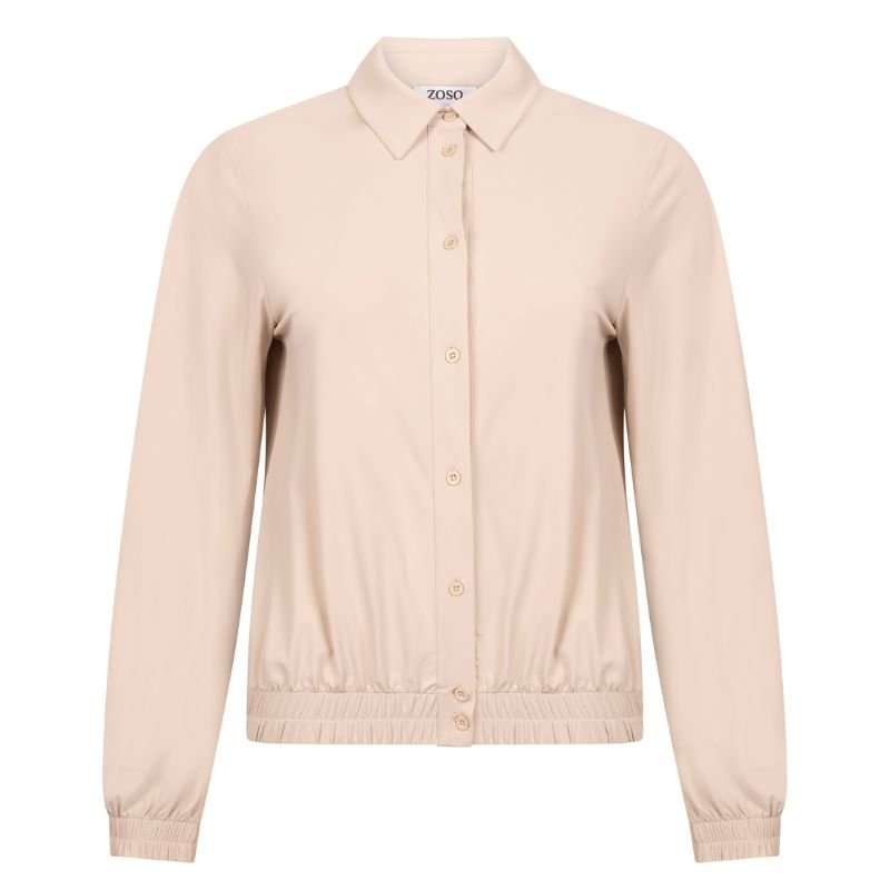 Lichtbeige travel jacket Esmee - Capuchon Fashion