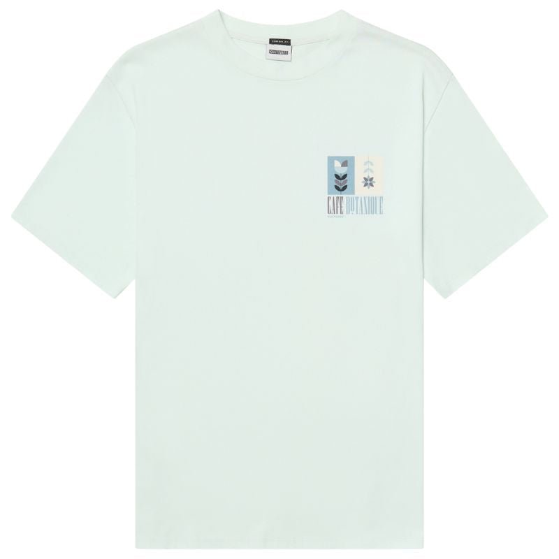 Lichtblauw backprint t-shirt Botanique - Capuchon Fashion