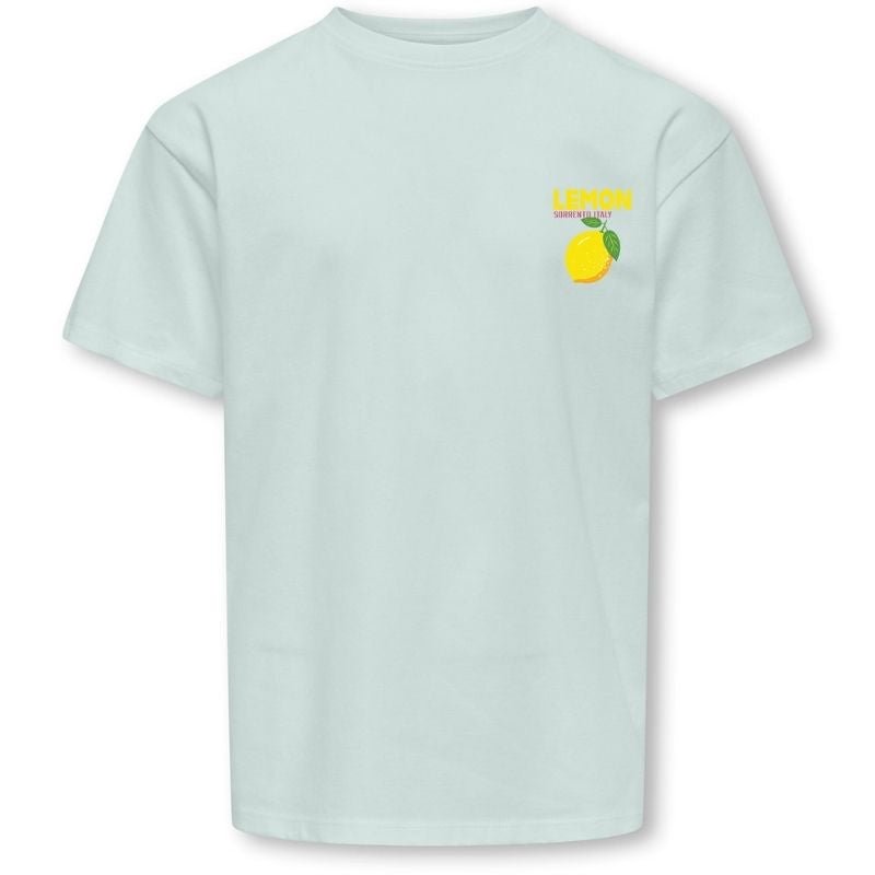 Lichtblauw loose fit t-shirt Carina Life - Capuchon Fashion