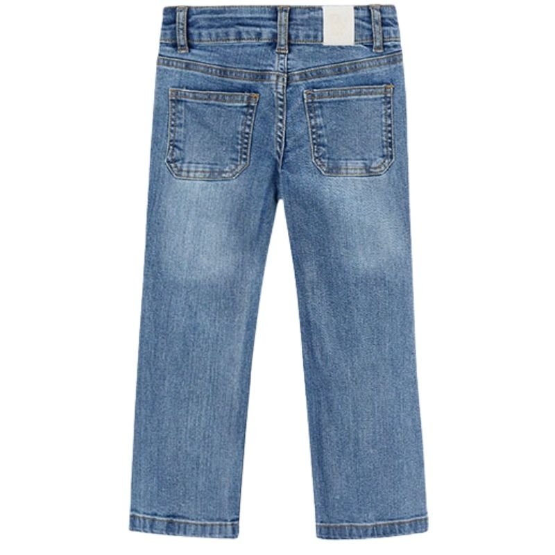 Lichtblauwe denim flair jeans 3586 - Capuchon Fashion