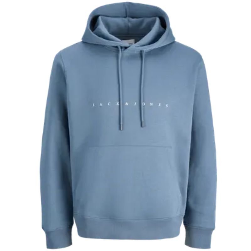 Lichtblauwe relaxed fit hoodie Star - Capuchon Fashion