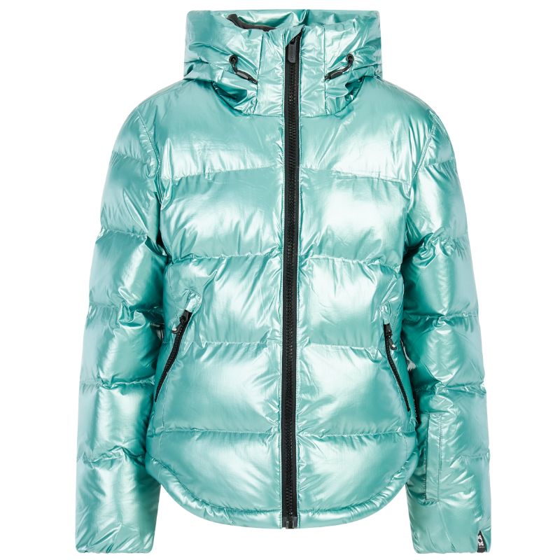 Lichtblauwe slim fit snowjacket Norina - Capuchon Fashion
