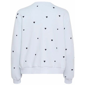 Lichtblauwe sweater Dagna - Capuchon Fashion