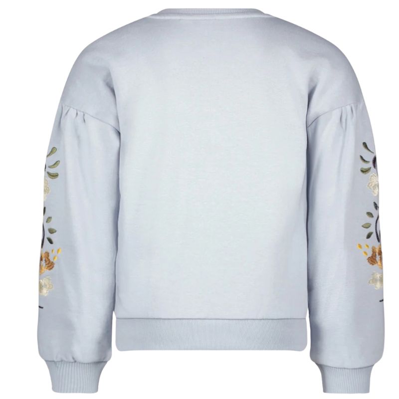 Lichtblauwe sweater met print Danee - Capuchon Fashion