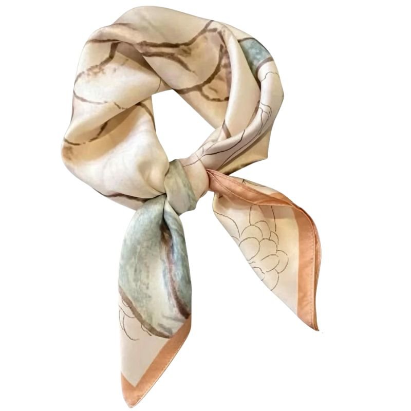 Lichtbruin geprint sjaaltje Sos - Capuchon Fashion