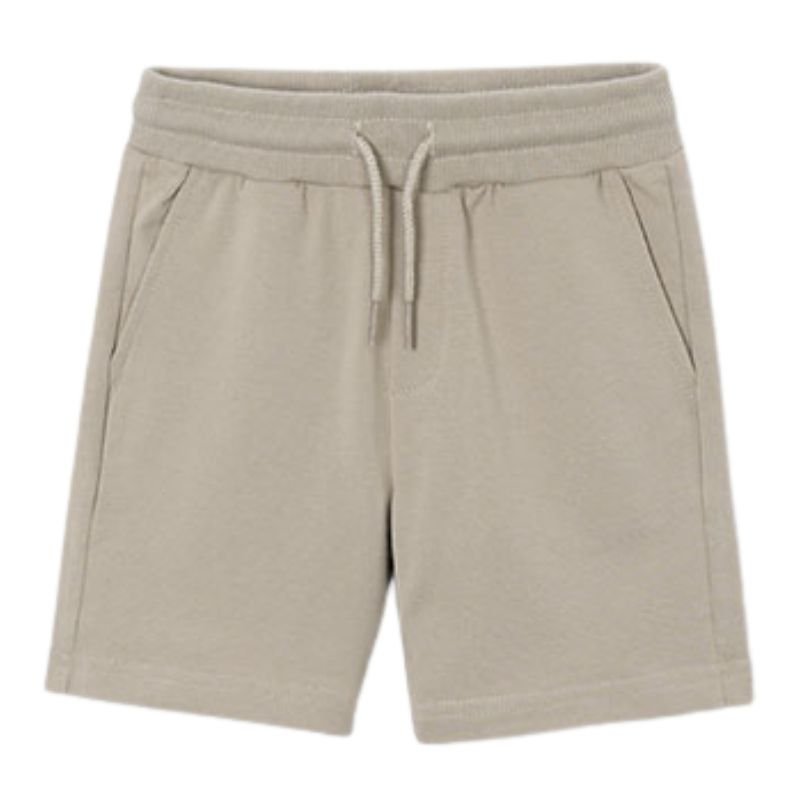 Lichtbruine basic fleece short 611 - Capuchon Fashion