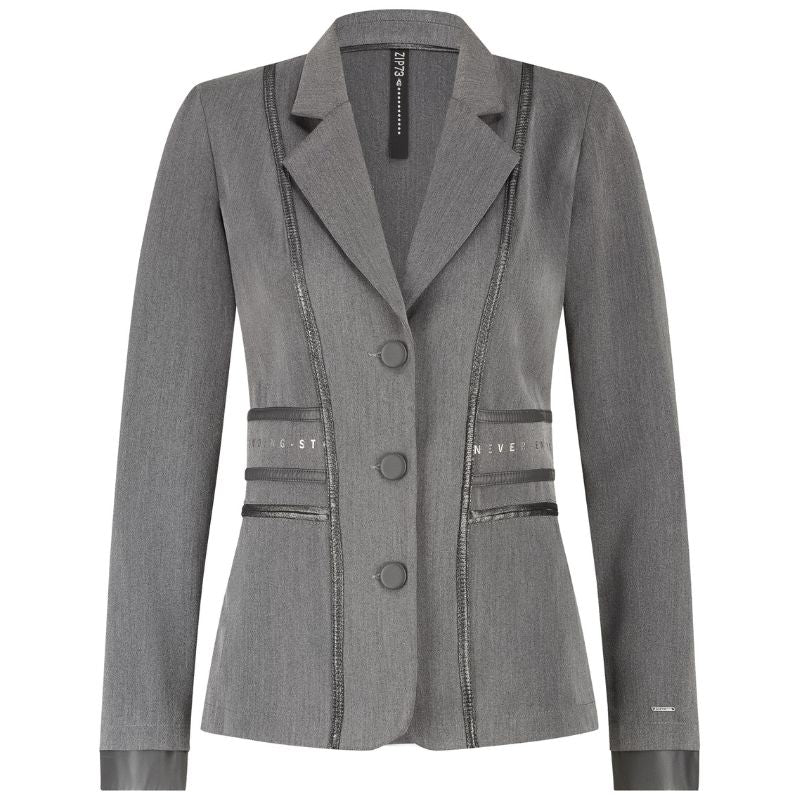 Lichtgrijze blazer Never Ending - Capuchon Fashion