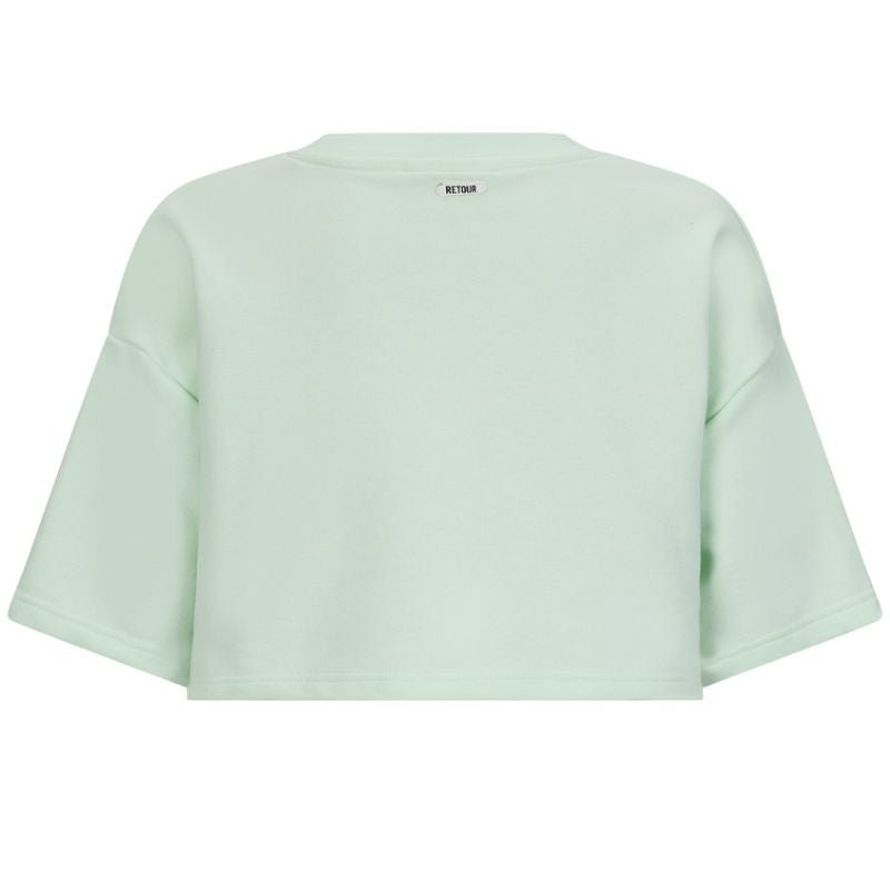 Lichtgroene sweater Frances - Capuchon Fashion