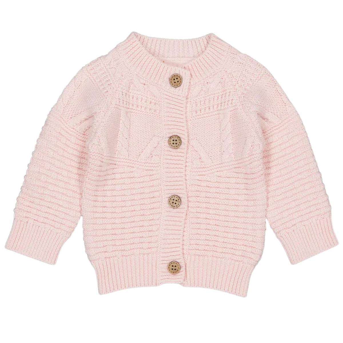 Lichtroze fijn gebreid vestje Anna - Capuchon Fashion