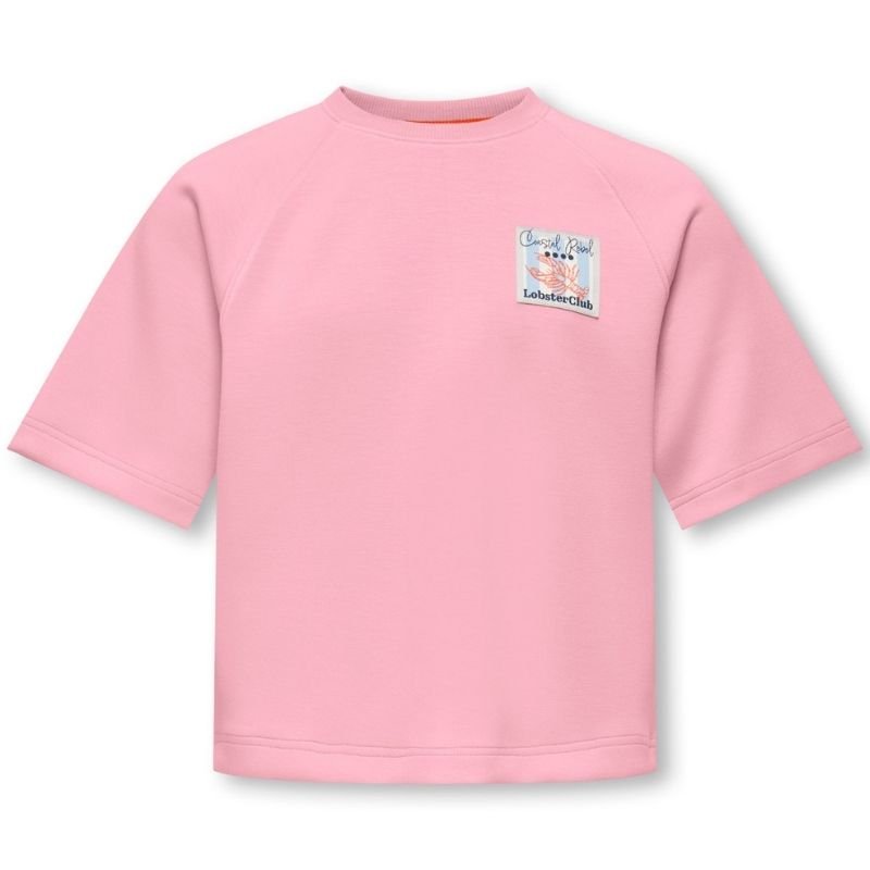 Lichtroze loose fit t-shirt Ada - Capuchon Fashion