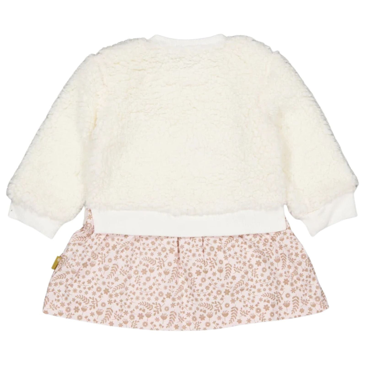 Lichtroze met teddy jurkje Abigail - Capuchon Fashion