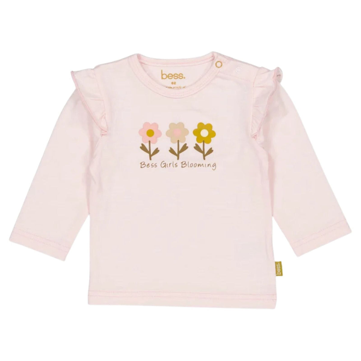 Lichtroze ruches longsleeve Alida - Capuchon Fashion