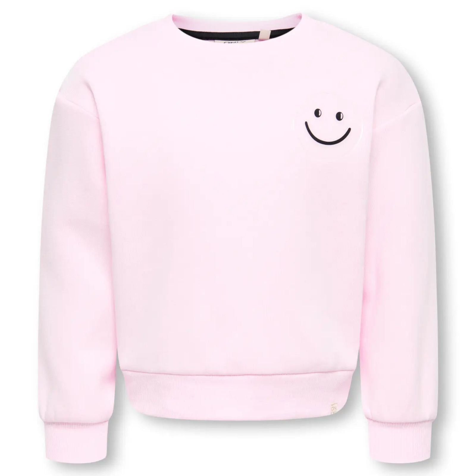 Lichtroze Smiley boxy sweater Sophia - Capuchon Fashion