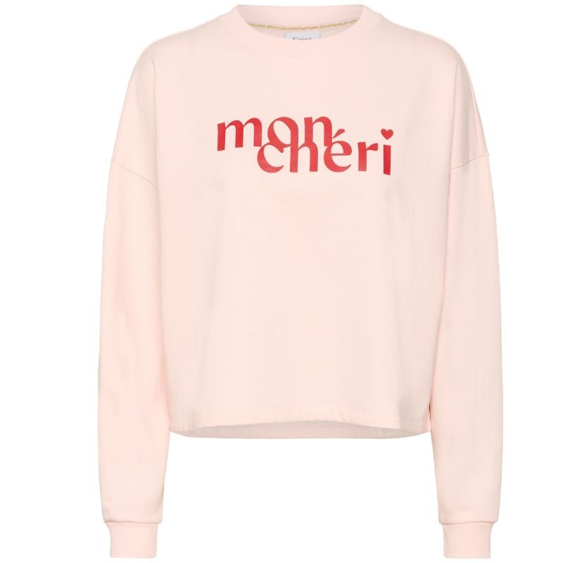 Lichtroze sweatshirt pullover Pegrina - Capuchon Fashion