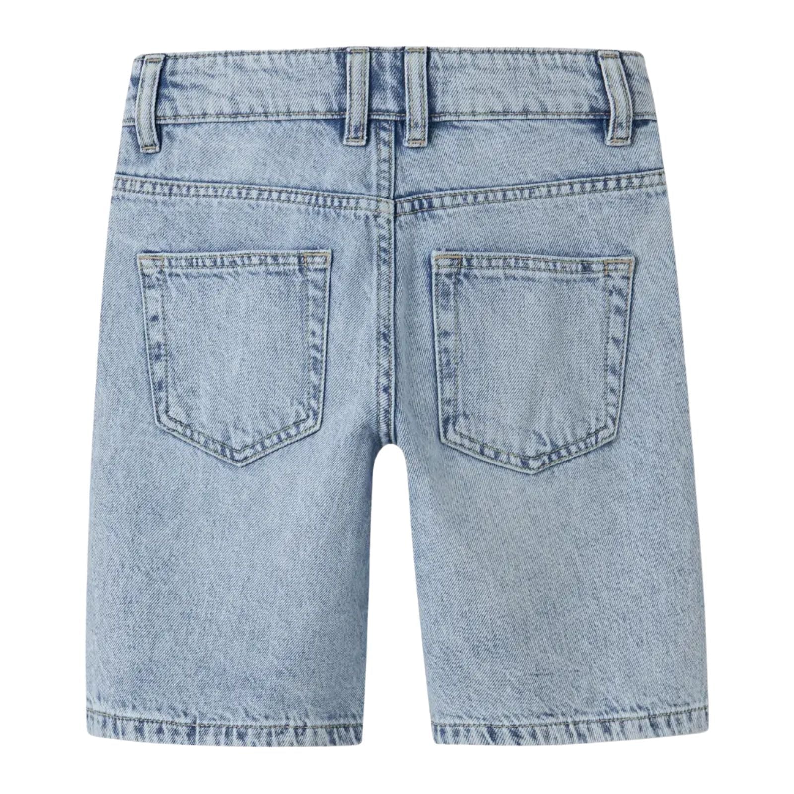 Light Blue Bleached Denim regular short Ryan - Capuchon Fashion