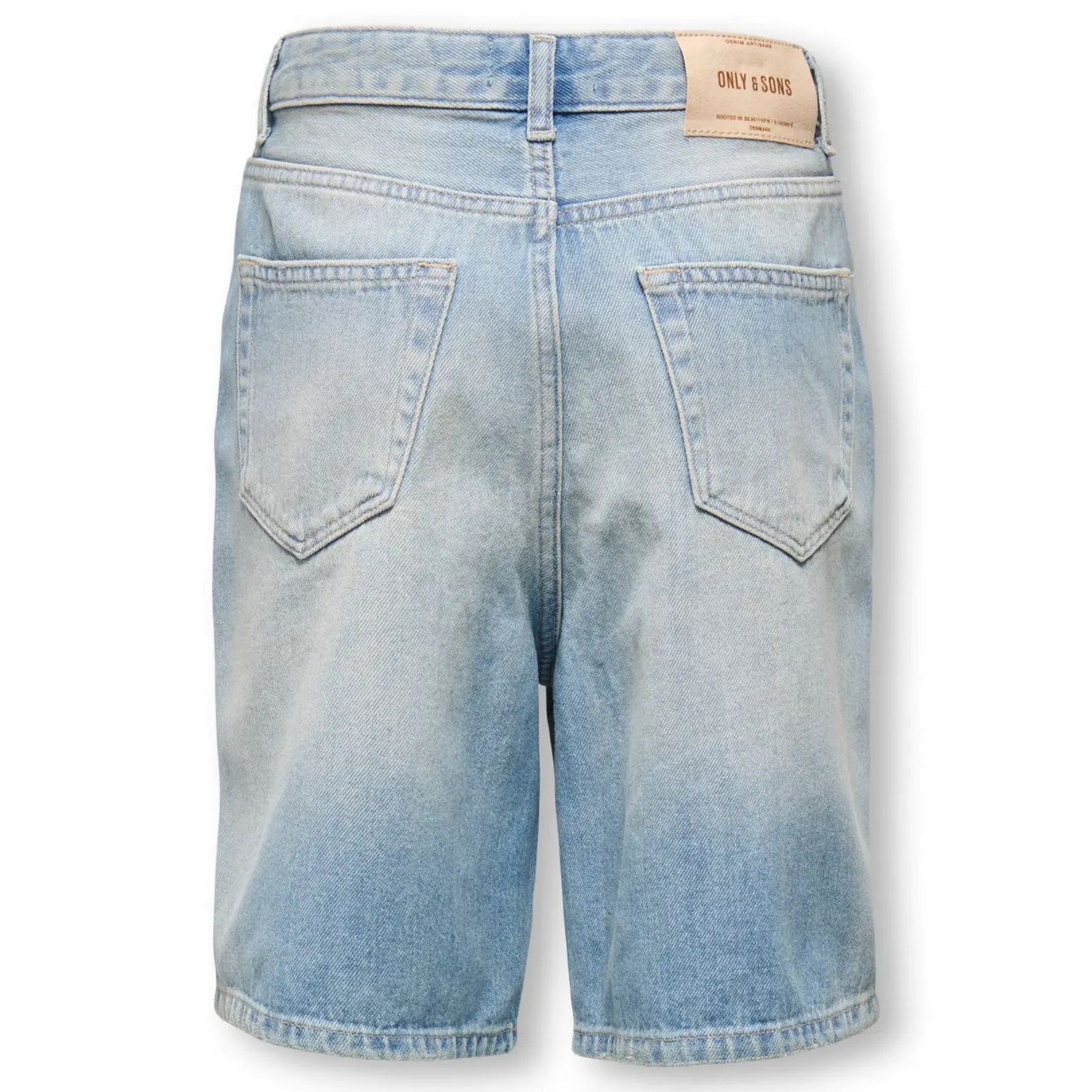 Light Blue Denim denim short Fade - Capuchon Fashion