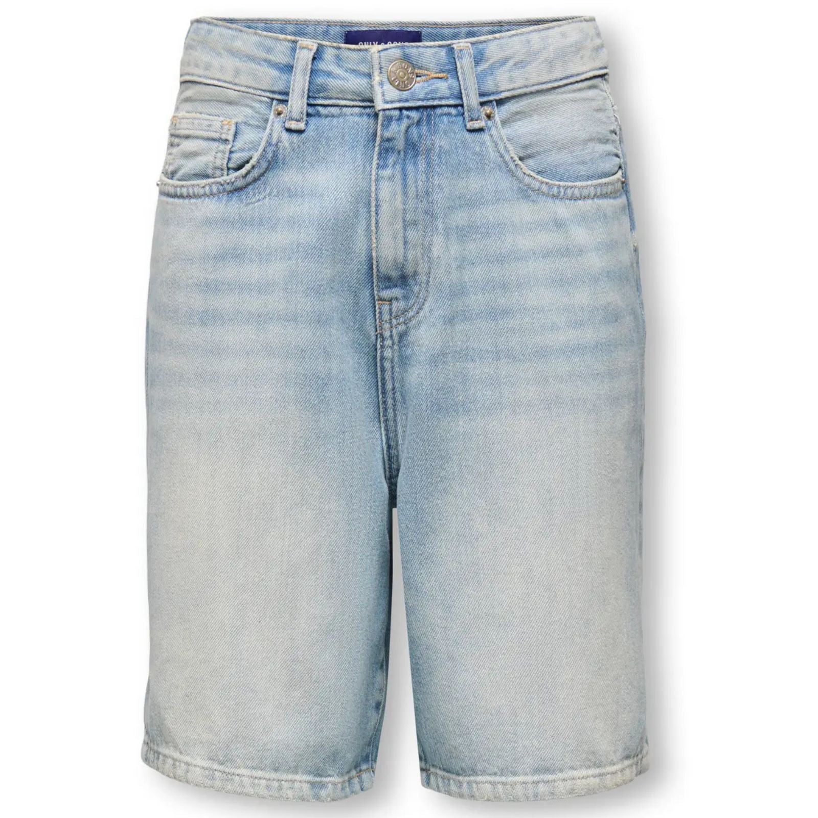 Light Blue Denim denim short Fade - Capuchon Fashion
