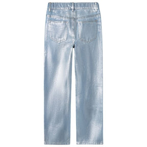 Light Blue Denim jeans Rose - Capuchon Fashion