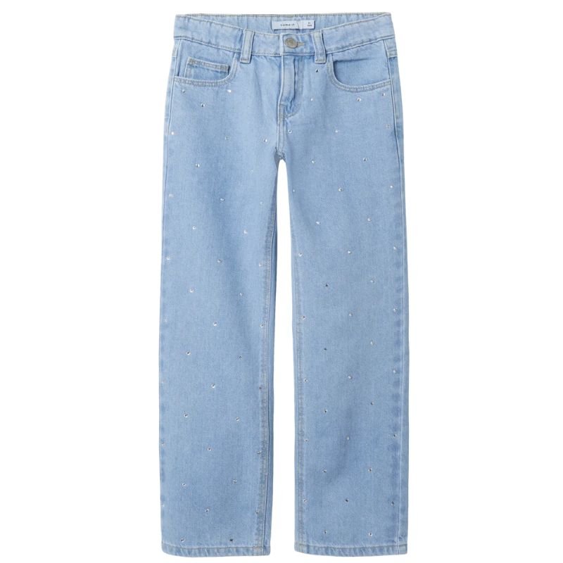 Light Blue Denim jeans Rose - Capuchon Fashion